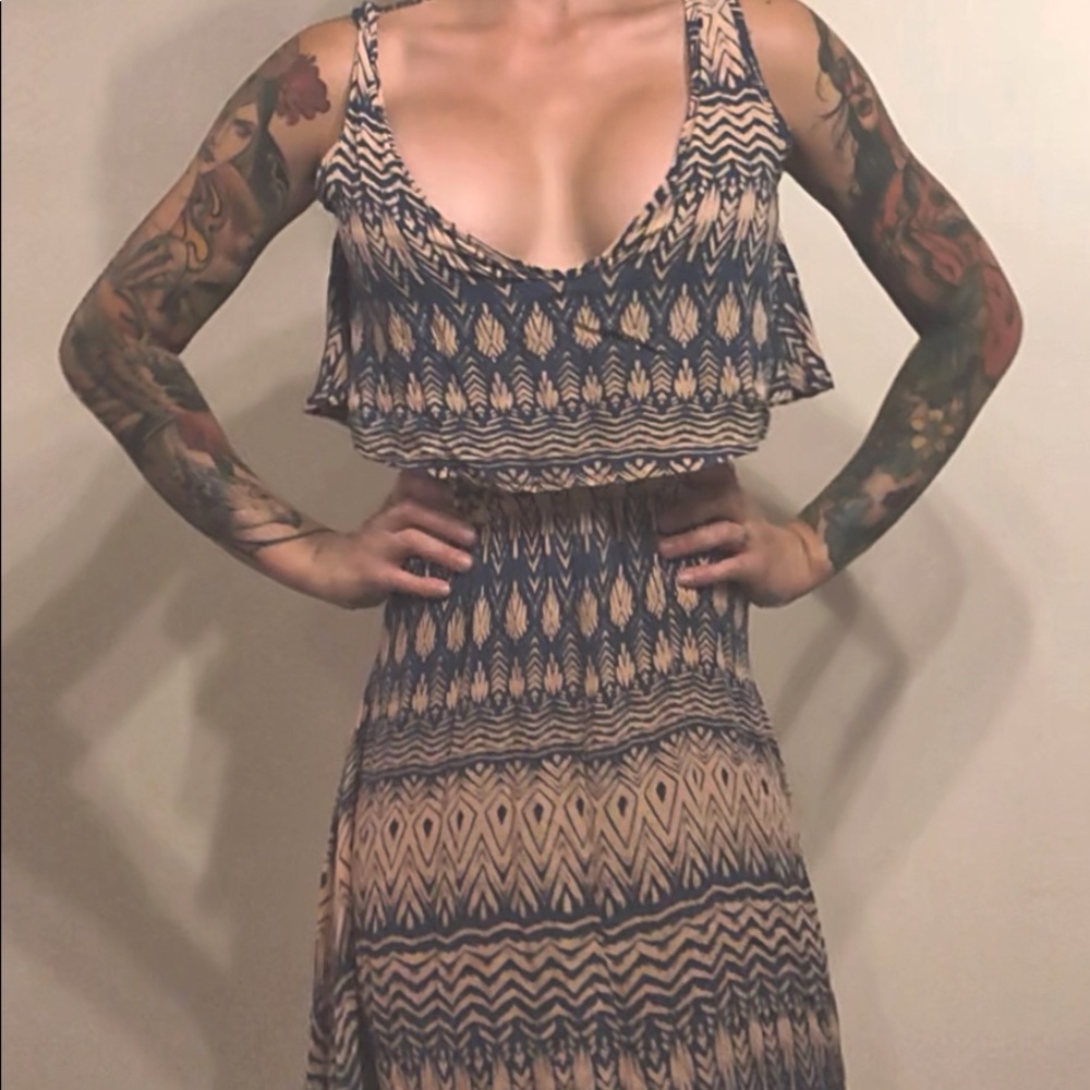 Long silky dress